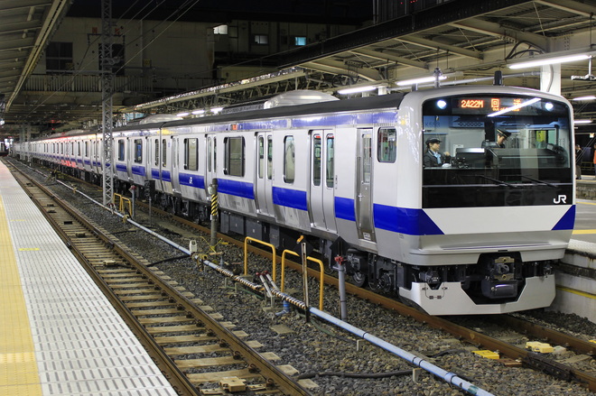【JR東】E531系3000番代、水カツK553編成運用開始を上野駅で撮影した写真