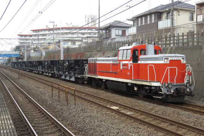 【JR東】DE10 1654牽引銚子工臨運転を東船橋駅で撮影した写真