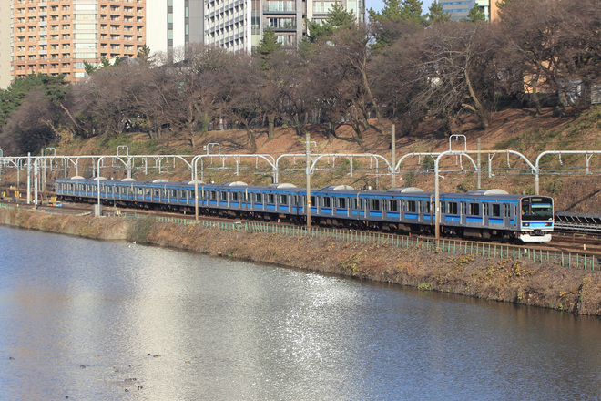 【JR東】E231系ミツK5編成 中央総武線内試運転を飯田橋～市ヶ谷間で撮影した写真