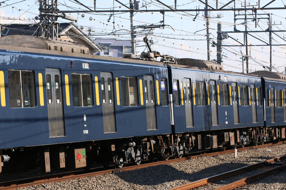 【西武】9000系9108Fがレジェンド・ブルー塗装にて試運転の拡大写真