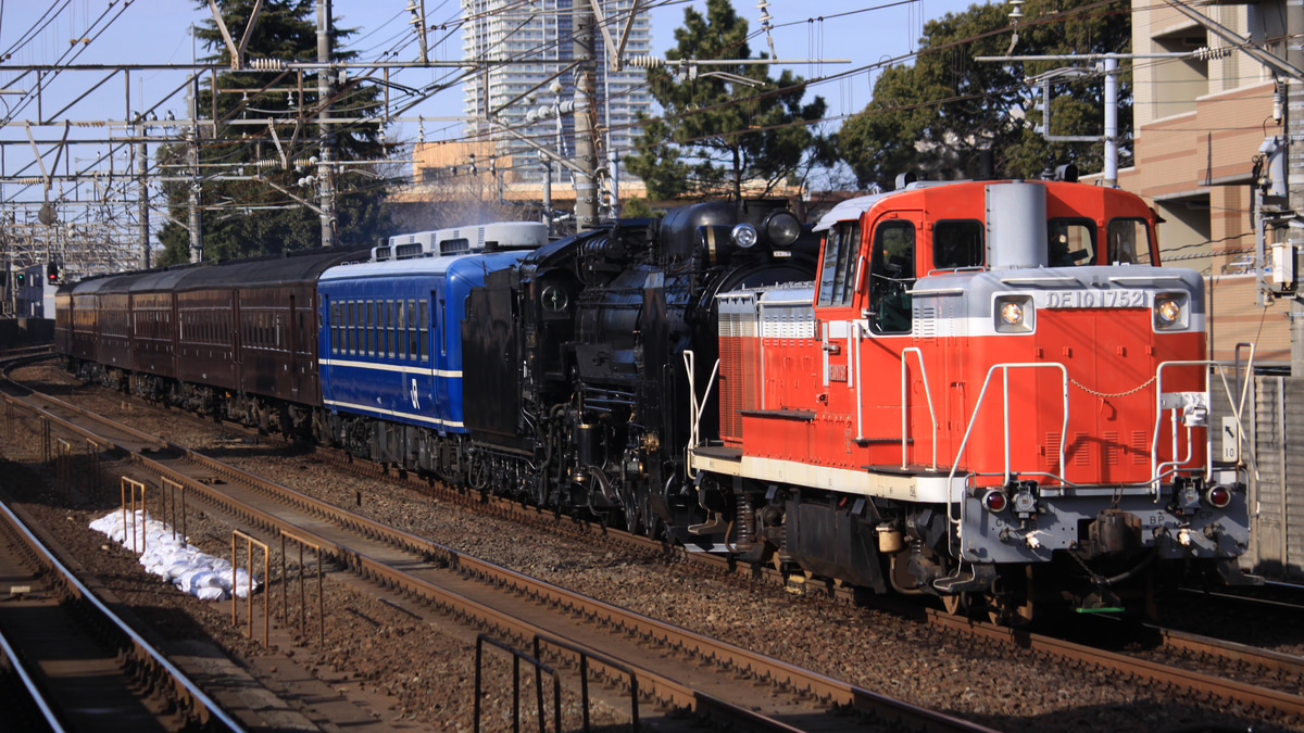 D51　498号機　DD51 12系客車　EF210 JR東】D51-498+DD51-842+12系の試運転 |2nd-train鉄道ニュース