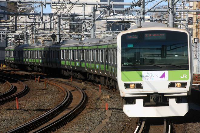 【JR東】山手線「From AQUA×乃木坂46」ADトレイン運行開始を御徒町駅で撮影した写真