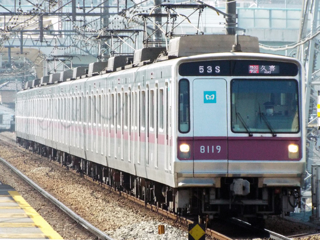 【メトロ】8000系フルカラーLED化を市が尾駅で撮影した写真