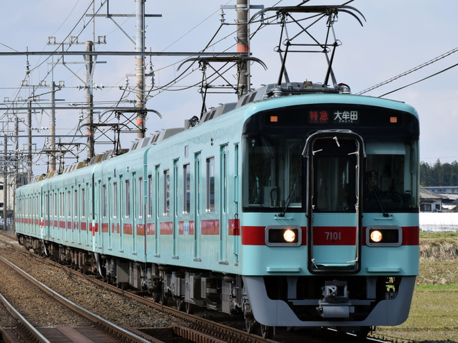 【西鉄】7000形が日中特急運用に充当を桜台～筑紫間で撮影した写真