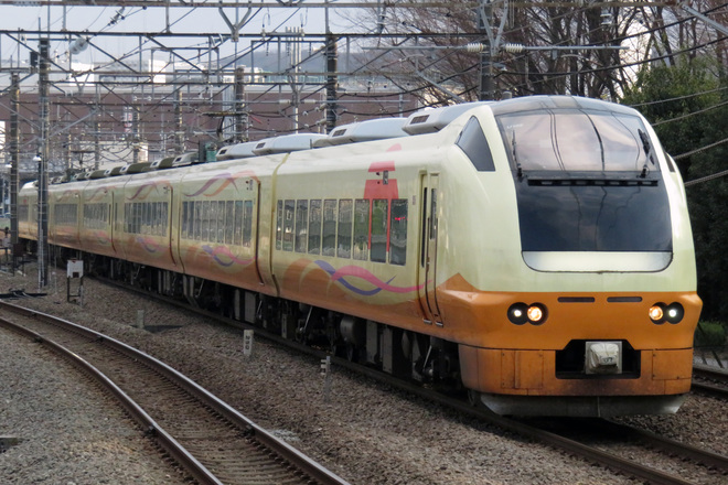 【JR東】E653系U105編成 団体臨時列車で伊東線へを府中本町駅で撮影した写真