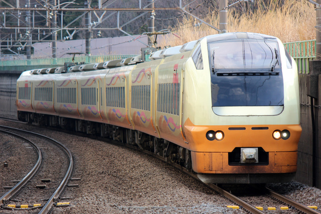 【JR東】E653系U105編成 団体臨時列車で伊東線へを北府中駅で撮影した写真