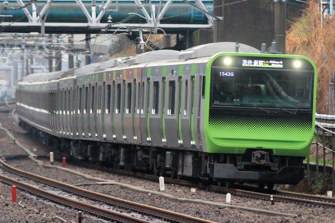 【JR東】E235系トウ01編成 営業運転再開を恵比寿駅で撮影した写真