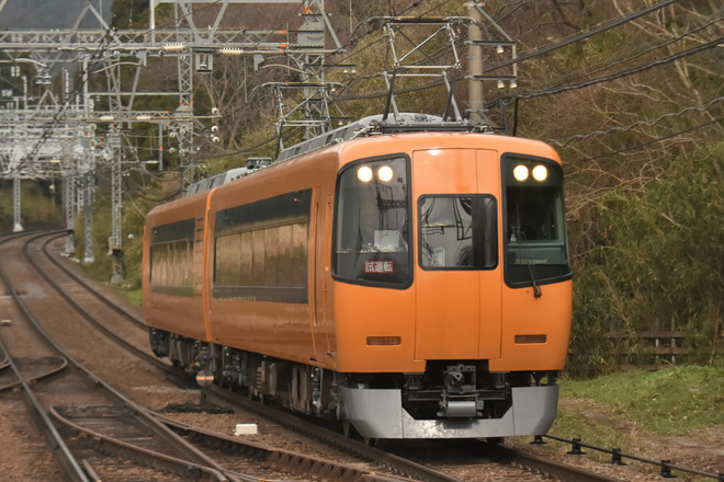 【近鉄】22000系AS22出場試運転を長谷寺駅で撮影した写真