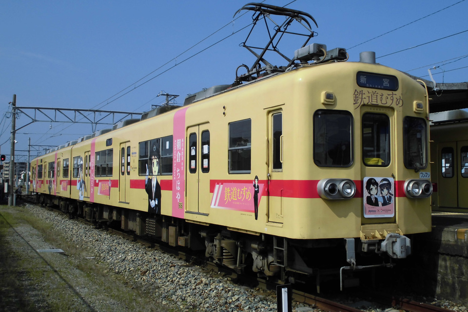 【西鉄】600形「鉄道むすめ」ラッピング運行の拡大写真