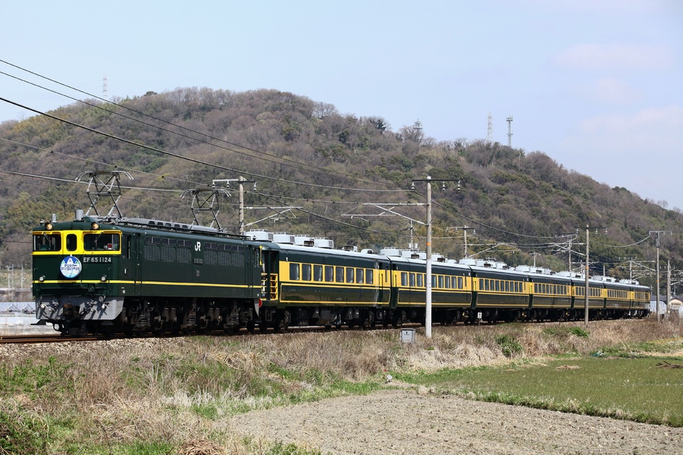 【JR西】岡山DC開幕記念列車「サロンカーなにわで行く岡山」運転の拡大写真