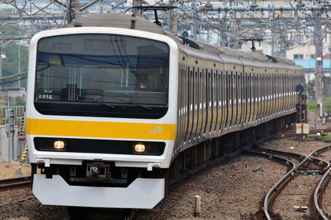 【JR東】209系500番台ミツC512編成 大宮入場回送を立川駅で撮影した写真