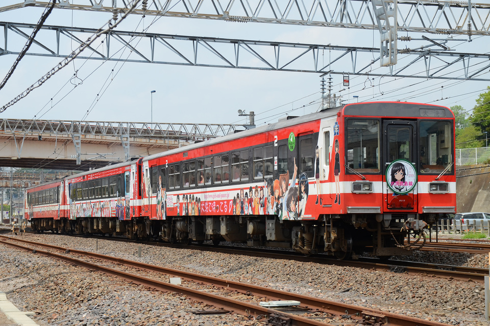 【鹿臨】6000形 ガルパンラッピング車 3両編成臨時列車の拡大写真