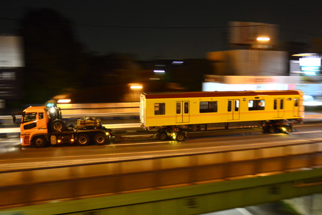 【メトロ】1000系1133F 中野検車区へ陸送を東京都道311号環状八号線で撮影した写真