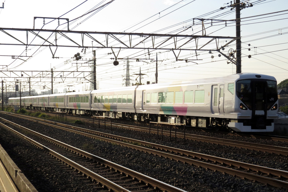 【JR東】E257系松本車 集約臨で総武快速線への拡大写真