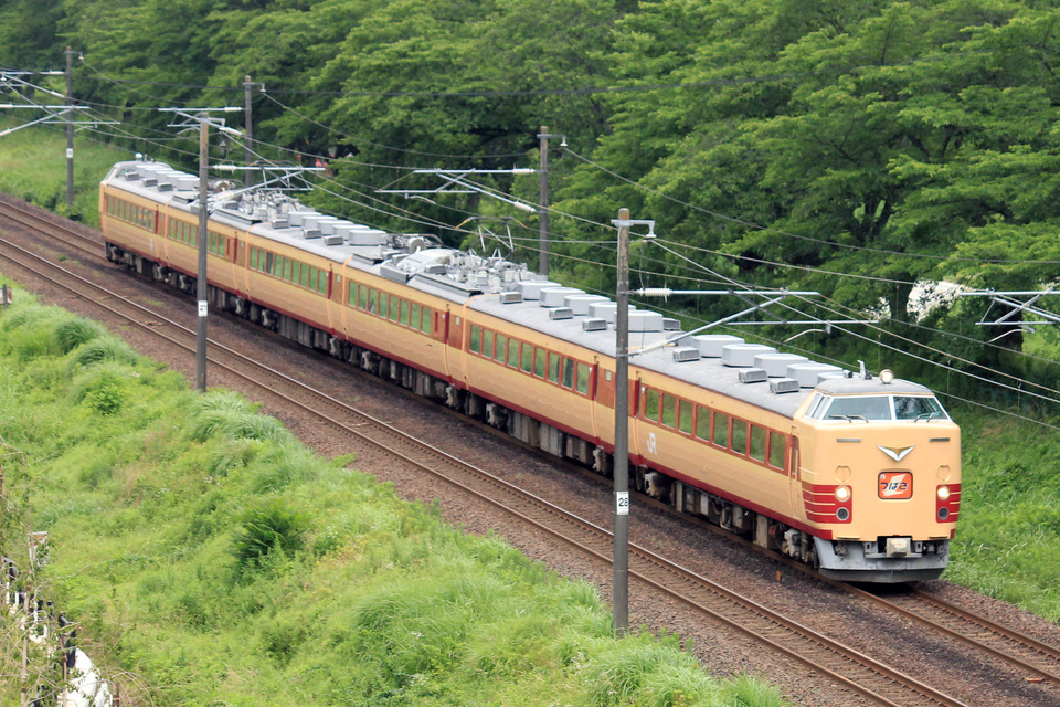 【JR東】485系A1+A2編成 国鉄色ラストラン特急「つばさ」運転の拡大写真