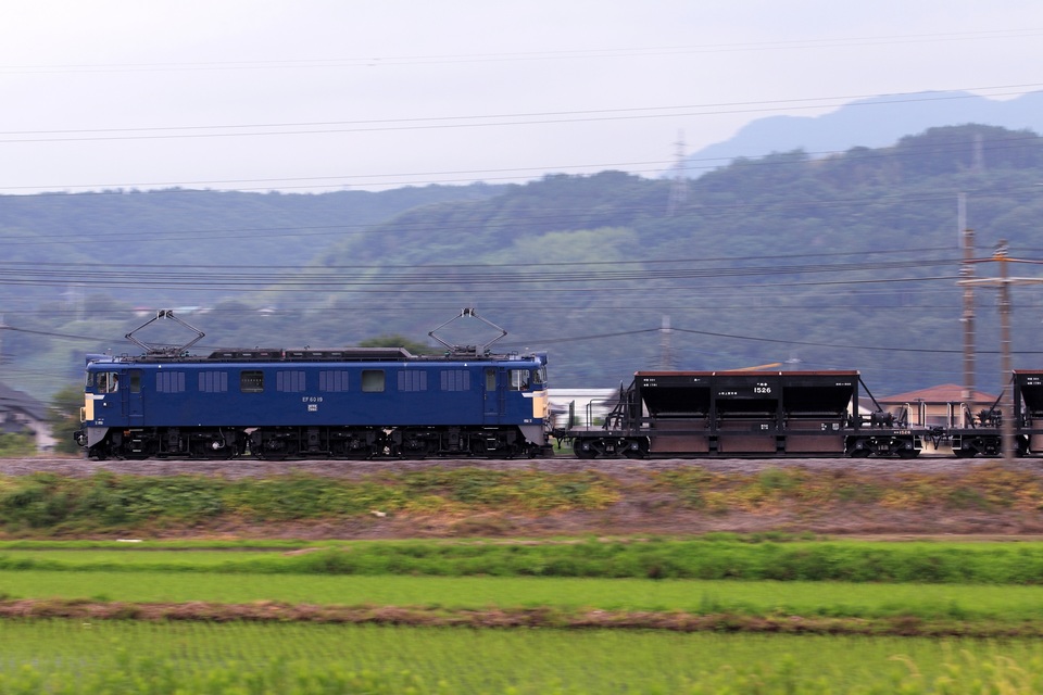 【JR東】EF60‐19牽引 水上工臨運転の拡大写真