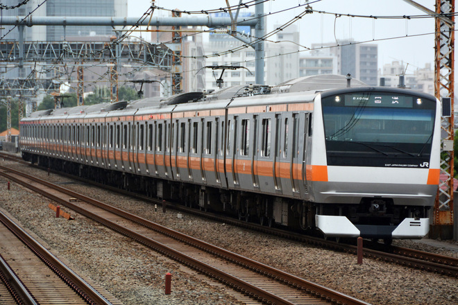 【JR東】E233系T40編成 東京総合車両センター入場を阿佐ヶ谷駅で撮影した写真