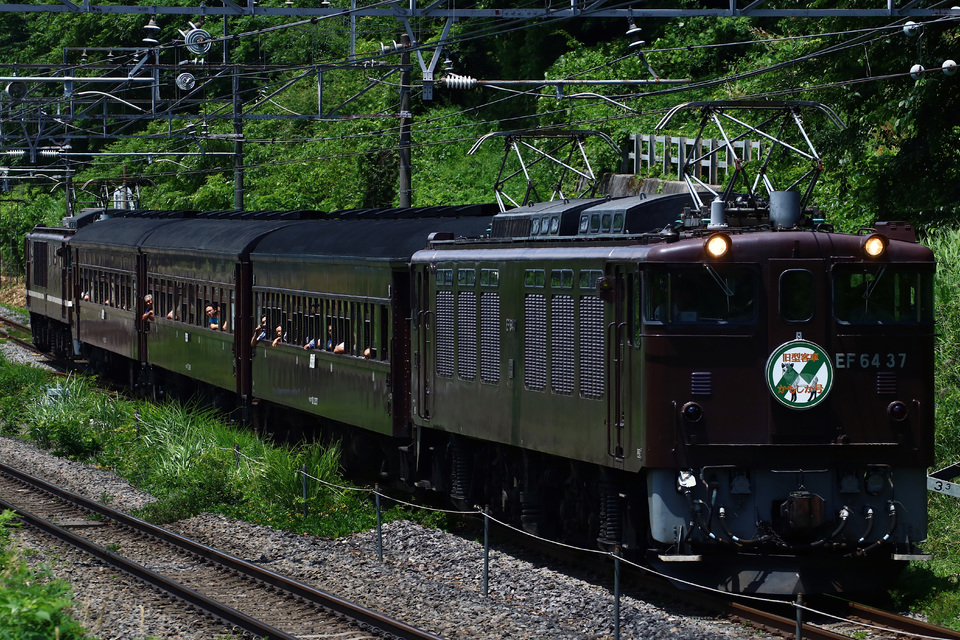 【JR東】EF64PP 快速「旧型客車かもしか号」の拡大写真