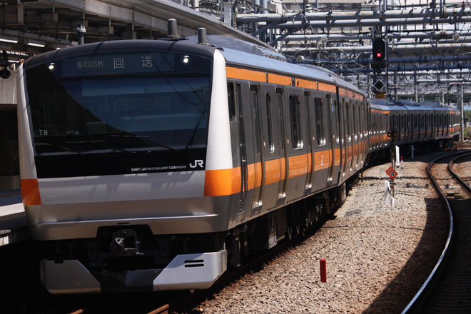 【JR東】E233系トタT8編成　東京総合車両センター出場を大崎駅で撮影した写真