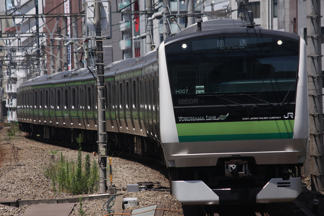 【JR東】E233系クラH007編成東京総合車両センター出場を恵比寿駅で撮影した写真