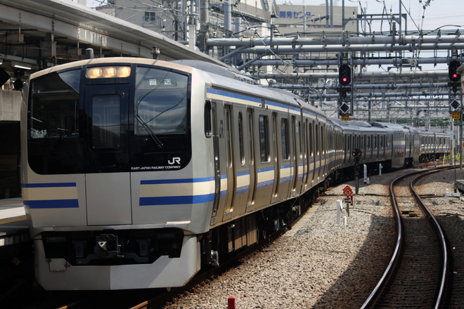 【JR東】E217系クラY13編成 東京総合車両センター出場を大崎駅で撮影した写真