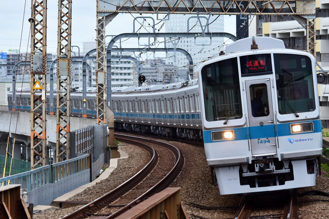 【小田急】1000形1094F 出場試運転を厚木駅で撮影した写真