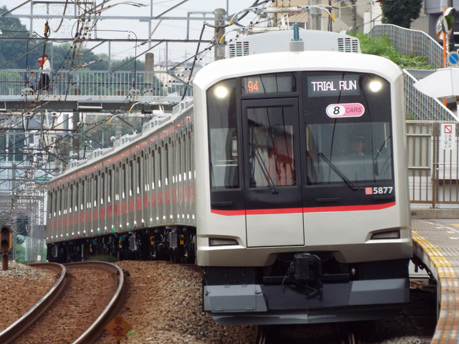 【東急】5050系5177F試運転を藤が丘駅で撮影した写真