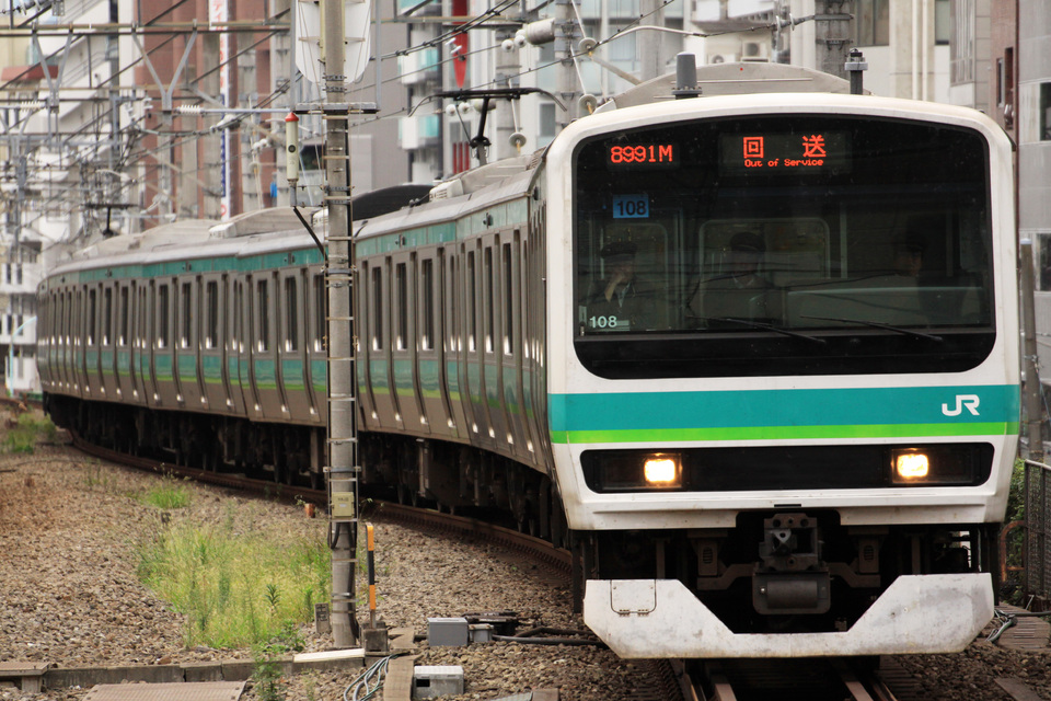 【JR東】E231系マト108編成 東京総合車両センター入場の拡大写真