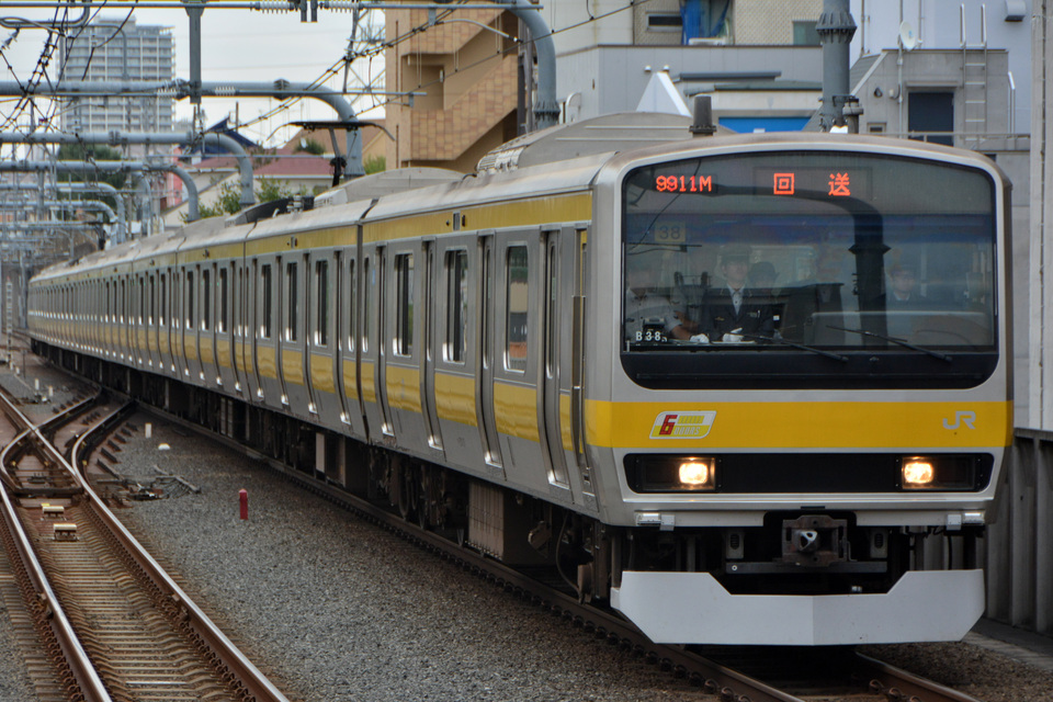 【JR東】E231系総武線 中央快速線で乗務員訓練の拡大写真