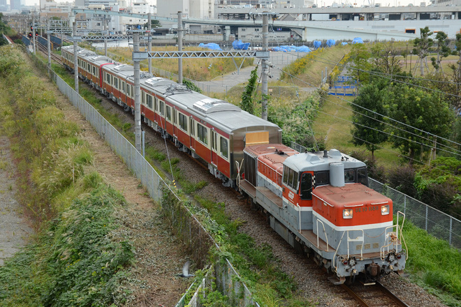 【京急】新1000形1601編成 甲種輸送 を東高島～桜木町間で撮影した写真