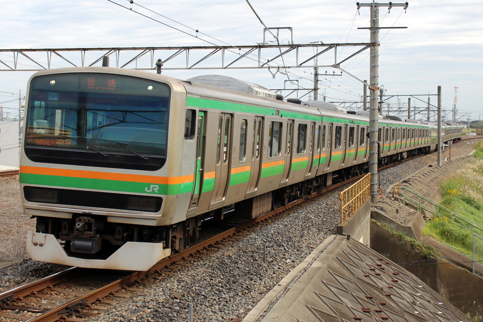 【JR東】E231系小山車 団体臨時列車で京葉線への拡大写真