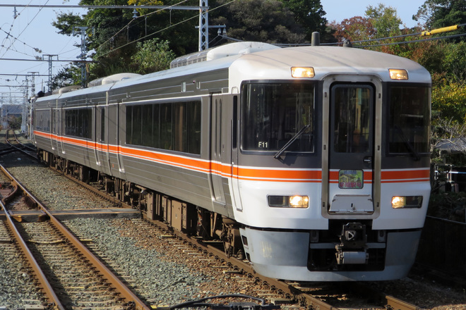 【JR海】373系「急行 飯田線秘境駅号」を牛久保駅で撮影した写真