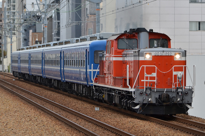 【JR西】 DD51-1192乗務員訓練をさくら夙川駅で撮影した写真