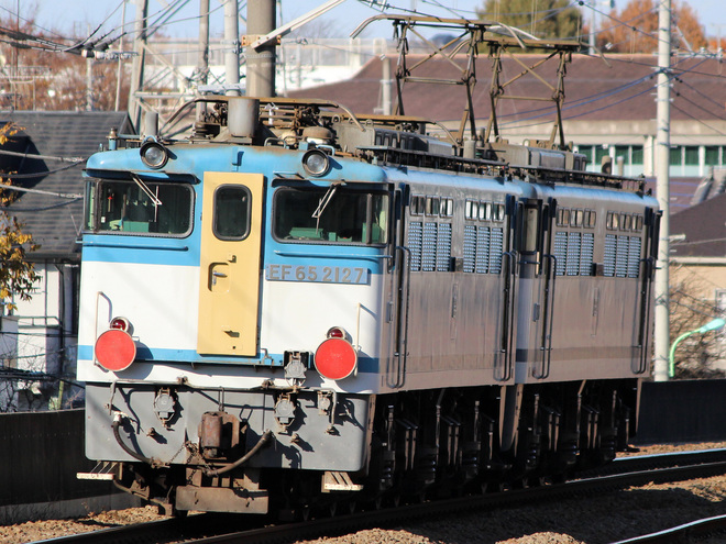 【JR貨】EF65-2127 大宮車両所入場を西国分寺駅で撮影した写真