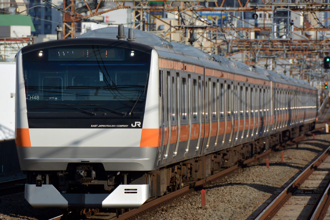 【JR東】E233系トタH48編成 東京総合車両センター出場を阿佐ヶ谷駅で撮影した写真