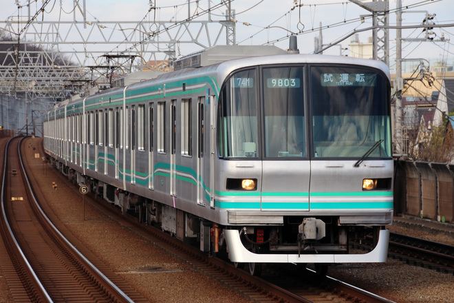 【メトロ】9000系9103F試運転を多摩川駅で撮影した写真