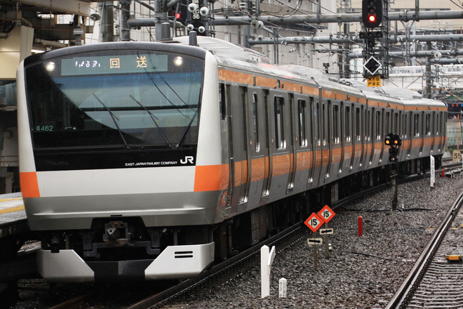 【JR東】E233系青462編成 東京総合車両センター出場を大崎駅で撮影した写真