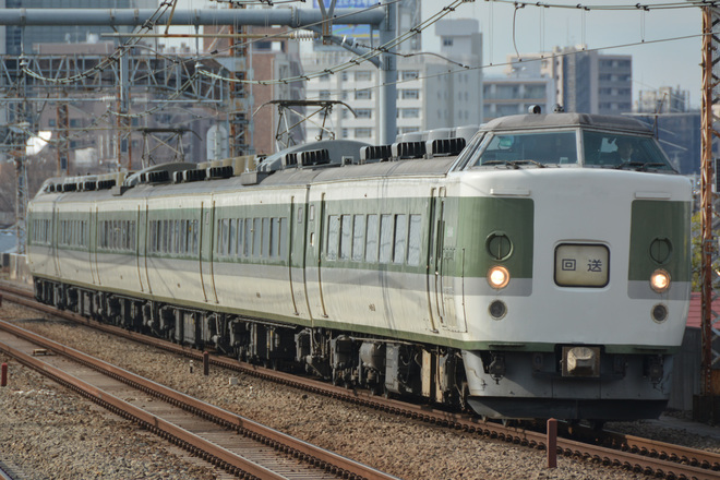 【JR東】189系N102編成利用あずさ81号運転を阿佐ヶ谷駅で撮影した写真