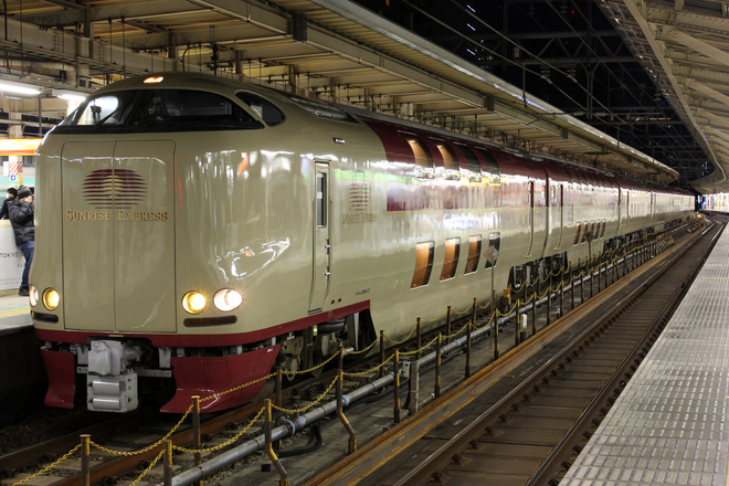 【JR西】サンライズ出雲91/92号運転を東京駅で撮影した写真