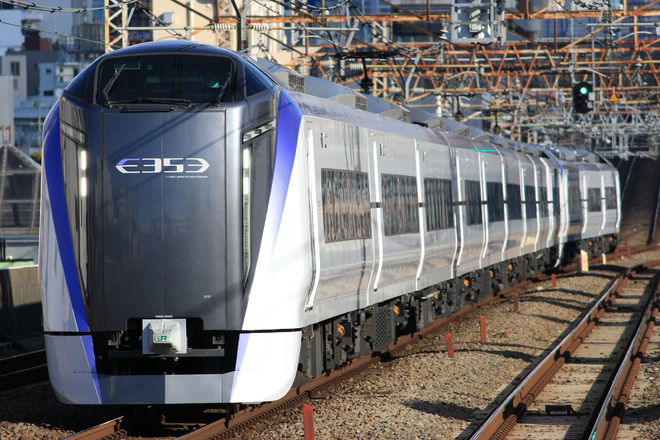 【JR東】E353系S101＋S201編成 試運転を阿佐ヶ谷駅で撮影した写真