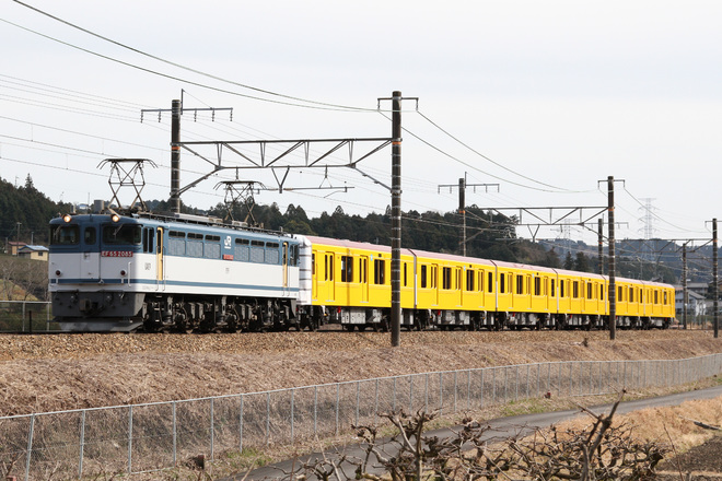 【メトロ】1000系1140F（特別仕様車）甲種輸送を菊川～金谷間で撮影した写真
