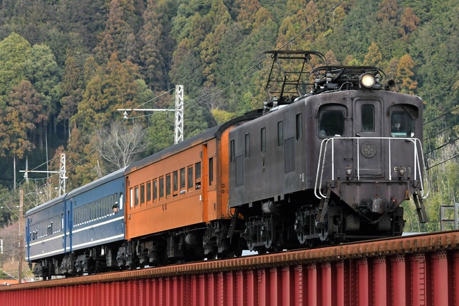 【大鐵】電気機関車牽引 客車列車運転を川根温泉笹間渡～抜里間で撮影した写真