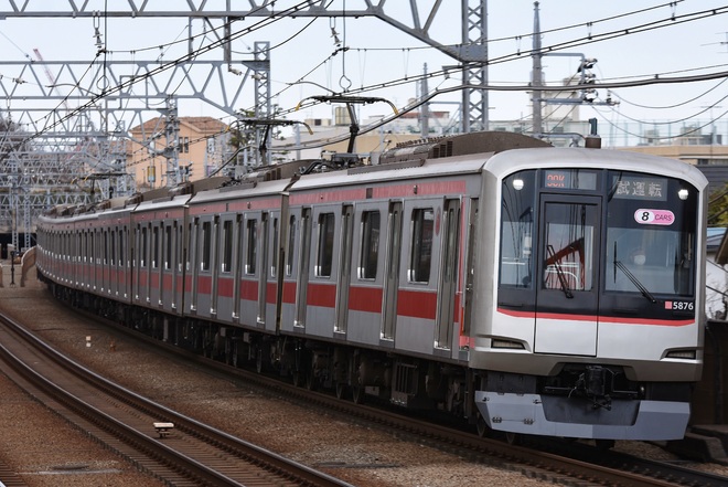 【東急】5050系5176F 試運転を多摩川駅で撮影した写真
