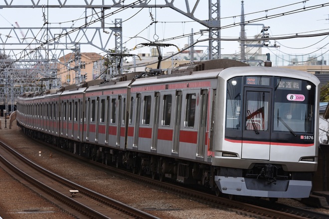 【東急】5050系5176F 試運転 - 多摩川駅にて撮影