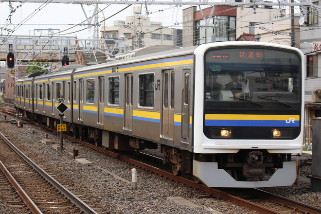 【JR東】209系2100番台C429編成使用の乗務員訓練を津田沼駅で撮影した写真