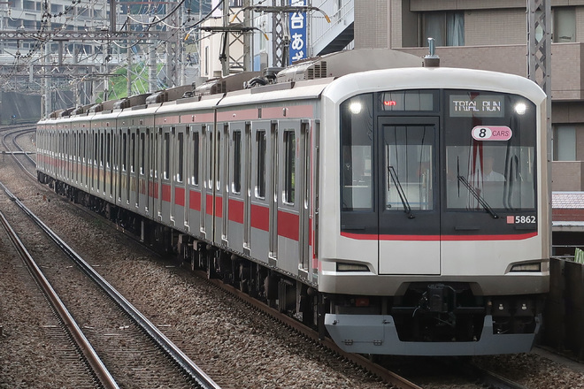 【東急】5050系5162F 出場試運転をあざみ野駅で撮影した写真