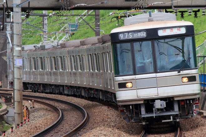 【メトロ】03系03-102F 鷺沼工場出場試運転を田奈～青葉台間で撮影した写真