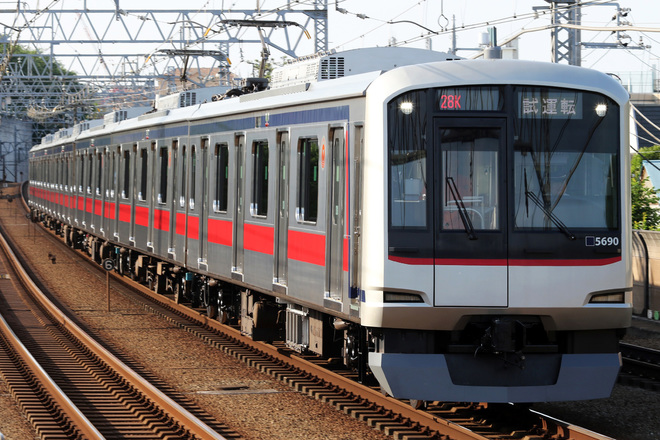 【東急】5080系5190F 試運転を多摩川駅で撮影した写真