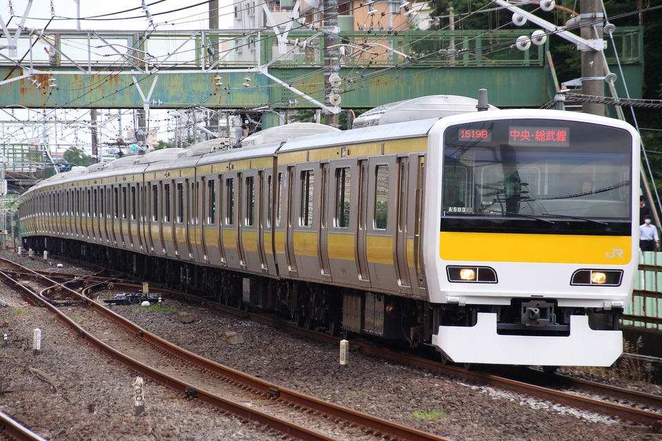 【JR東】E231系500番台ミツA503編成 営業運転開始の拡大写真
