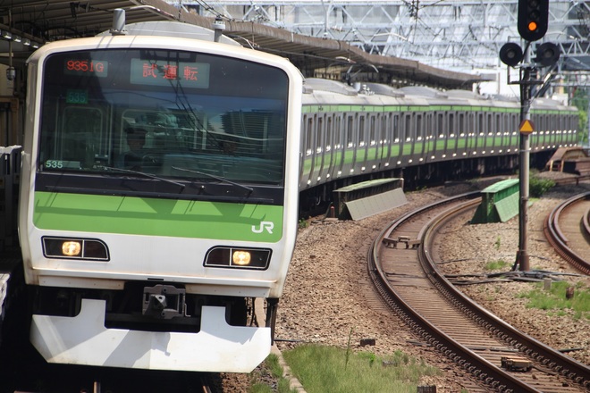 【JR東】E231系/E235系 山手線試運転を五反田駅で撮影した写真